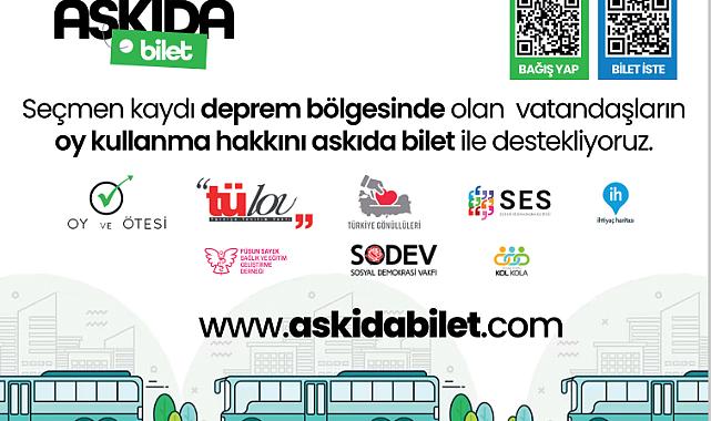 Askıda Bilet Platformu depremzedelere bedelsiz ulaşım bileti sağlayacak