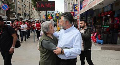 Başkan Sandal, sahaya indi: "Bizim yolumuz aydınlık Türkiye'nin yolu."