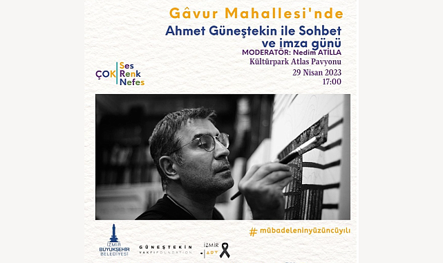 Güneştekin kitaplarını depremzedeler için imzalayacak