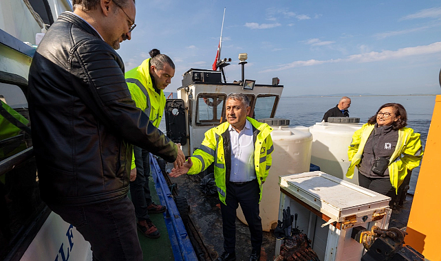 İZSU&#039;nun Körfez&#039;i dip taraması sürüyor