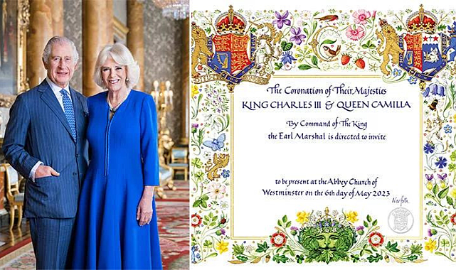 Kral Charles son noktayı koydu! Taç giyme töreninin davetiyesi ortaya çıktı: Camilla resmen Kraliçe olacak!