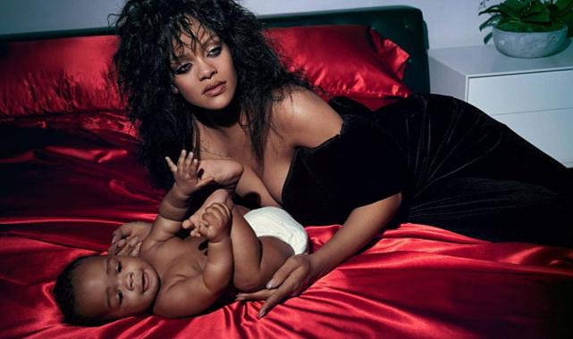 Dünyaca ünlü şarkıcı Rihanna, bebeğinin adını 1 yıl sonra açıkladı