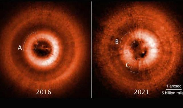 Gezegenleri yeni oluşan bir yıldız gözlemlendi