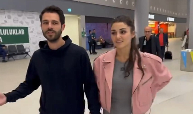 Hande Erçel ile havalimanında görüntülenen Hakan Sabancı&#039;dan muhabire tepki: Her seferinde seninle konuşacak mıyız?