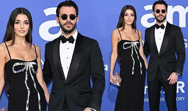 Hande Erçel ve Hakan Sabancı el ele poz verdi