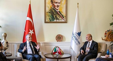 İtalya'nın Türkiye Büyükelçisi Giorgio Marrapodi Soyer'i ziyaret etti