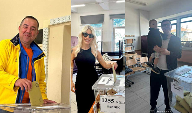 Ünlü isimler sandık başında!