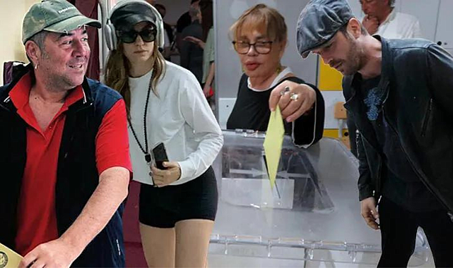 Ünlü isimler sandık başında