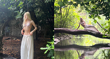 Aleyna Tilki'nin bikinili pozlarını gören herkes, zayıflığıyla ilgili yorum yaptı