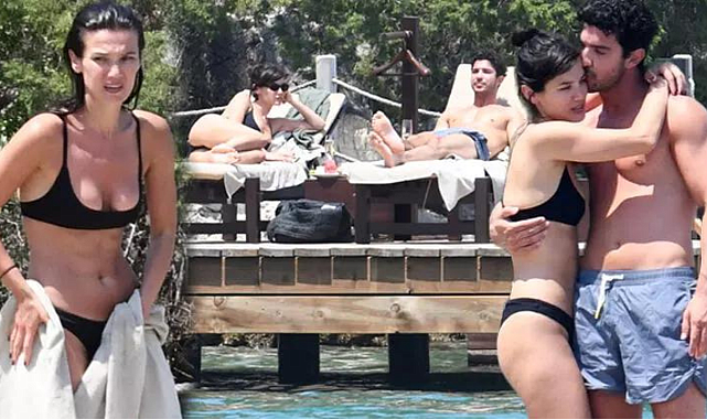 Bodrum&#039;da aşk... Pınar Deniz ve Kaan Yıldırım tatilde!