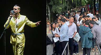 Cem Adrian konserine büyük ilgi! Yağmur bile hayranlarını engel olamadı