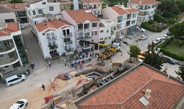 Çeşme Ovacık’ın kanalizasyon sorunu da çözüldü