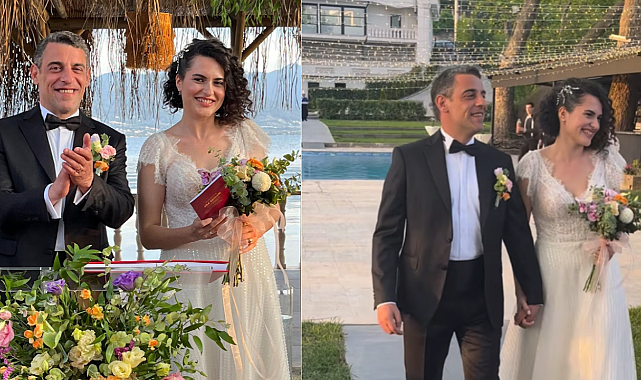 Dağhan Külegeç ve Tuğba Aytaş düğün yaptı