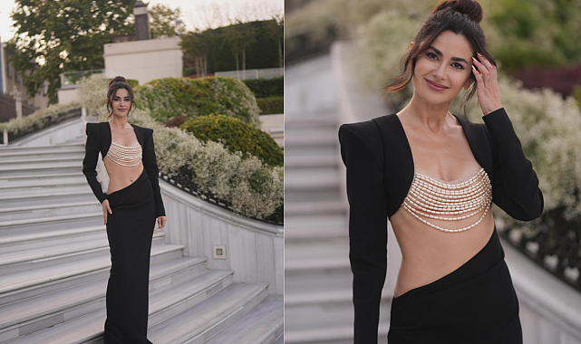 Eda Ece ve Buğrahan Tuncer&#039;in düğününe Nesrin Cavadzade&#039;nin iddialı elbisesi damga vurdu