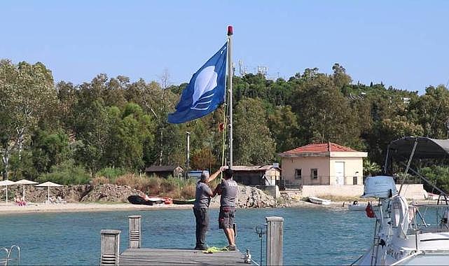 Foça plajları mavi bayraklarını aldı