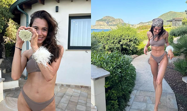 Hafsanur Sancaktutan Bikinili Pozlarıyla Gündemde