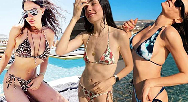 Tatil sezonu açıldı, ünlü güzeller plaja indi