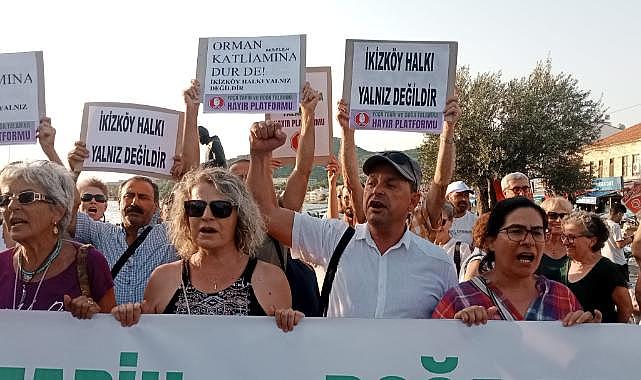 Akbelen İçin Foçadan İkizköylülere Destek