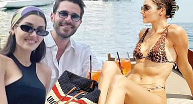 Hande Erçel ile Hakan Sabancı'nın İtalya'da tekne keyfi