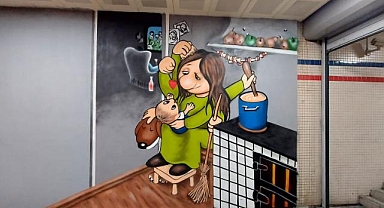 İzmir metro istasyonlarında "Eşitlik Koridorları"