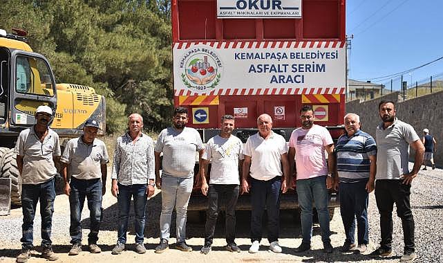 Kendi asfaltını üreten Kemalpaşa