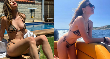 Melis Sezen havuz başında bikinisiyle poz verdi, sosyal medya yıkıldı