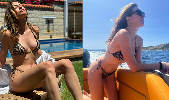 Melis Sezen havuz başında bikinisiyle poz verdi, sosyal medya yıkıldı