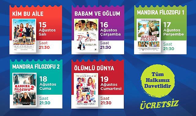 Bergama Belediyesi Yazlık Sinema Günleri başlıyor