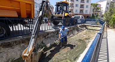 Dikili'deki Sülüklü Deresi temizlendi