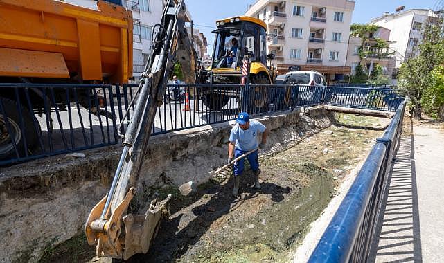 Dikili&#039;deki Sülüklü Deresi temizlendi