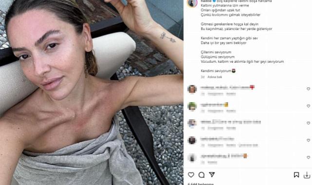 Hadise&#039;den dikkat çeken paylaşım: Boş kalplerle vaktini harcama