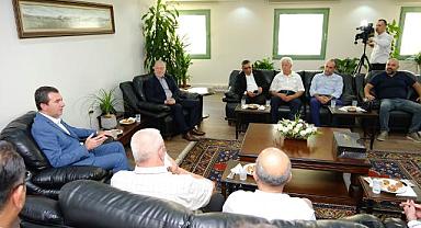 Hakan Koştu ve Bergama Oda Başkanlarından Yalçın Ata'ya Ziyaret