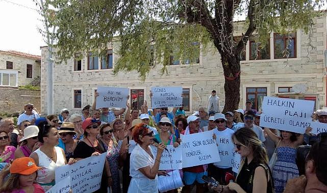 Havlulu eylem Foça&#039;ya da sıçradı