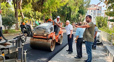 Karabağlar'da asfaltlama çalışmaları sıcak dinlemiyor