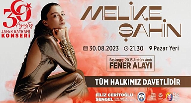 Melike Şahin 30 Ağustos'ta Efes Selçuk'ta