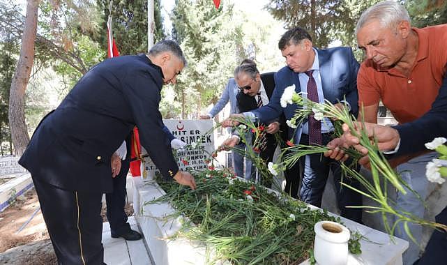 Menderes&#039;te 30 Ağustos&#039;ta şehitler unutulmadı