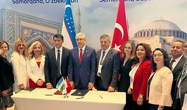 Rektör Prof. Dr. Budak Türkiye-Özbekistan Sağlık İş Forumu ve Fuarına katıldı