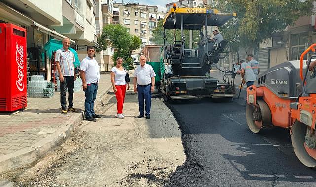 Başkan Selvitopu asfalt çalışmalarını yine yerinde denetledi