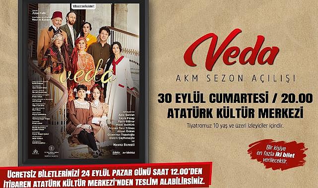 Gaziemir’de perde “Veda” oyunuyla açılıyor