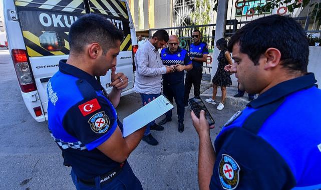 İzmir Büyükşehir Belediyesi’nden okul servislerine denetim