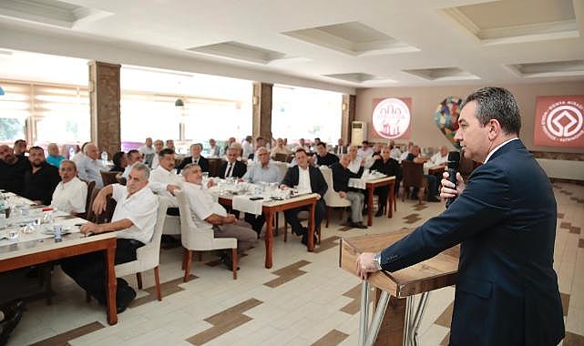 İzmir Esnaf Ve Sanatkarlar Odaları Birliği Başkanı Yalçın Ata&#039;dan Hakan Koştu&#039;ya ziyaret