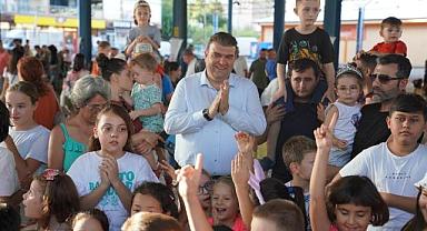 Seferihisar’da çocukların şenlik keyfi