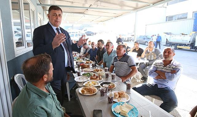 Başkan Tugay&#039;dan sanayi esnafına ziyaret