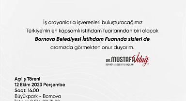 Bornova Belediyesi İstihdam Fuarı 12 Ekim’de açılıyor