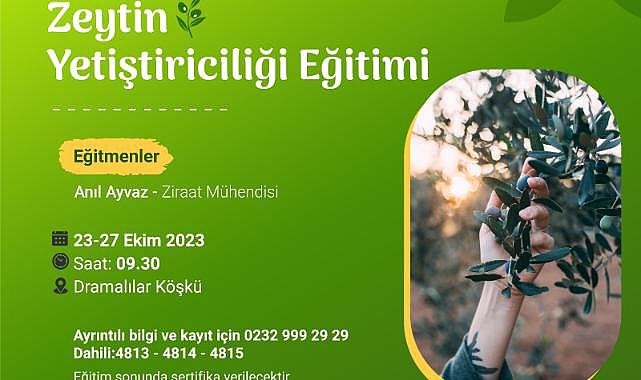 Bornova Belediyesi’nden zeytincilik eğitimi