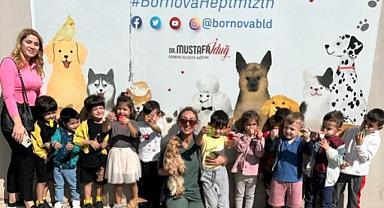 Bornova’da minik dostlar can dostlarıyla buluştu