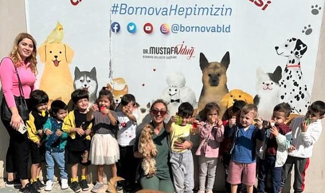 Bornova’da minik dostlar can dostlarıyla buluştu