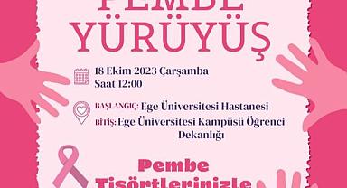 EÜ’de Meme Kanseri Farkındalık Yürüyüşü