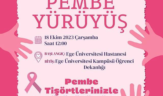 EÜ’de Meme Kanseri Farkındalık Yürüyüşü