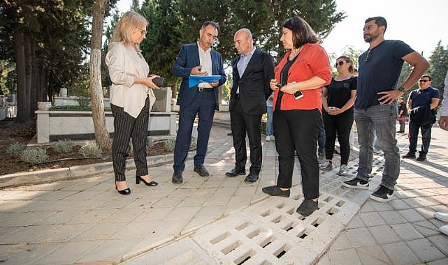 Işıkkent Mezarlığı’nda yağmur suyu hasadı başladı